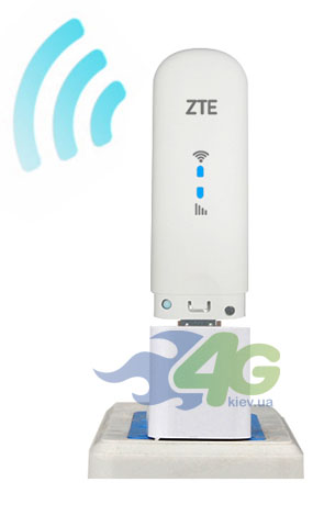 ZTE MF79u підключений до електророзетки через блок живлення