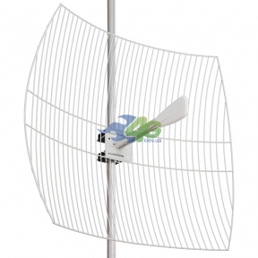 Параболічна 3G/4G LTE MIMO антена Kroks KNA24-1700/2700 посиленням 24 dBi (1700-2700 МГц)