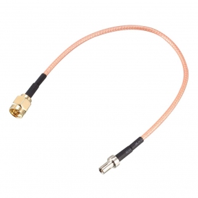 Антенний перехідник (pigtail) TS9 - SMA-male (кабель RG316) прямий