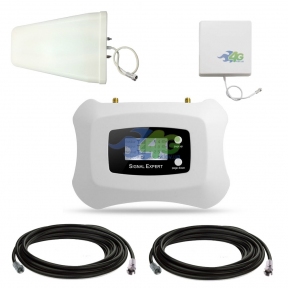 Комплект посилення зв'язку GSM / 4G LTE 1800 МГц з підсилювачем ATNJ AS-D1 і панельній антеною посиленням 10 Дб (мобільний зв'язок і 4G інтернет)