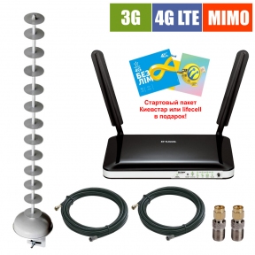 Комплект бездротового 3G/4G інтернету InterGSM Home Internet D3