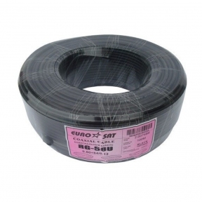 Кабель коаксіальний антенний EuroSat RG-58 (Black) 50 Ом