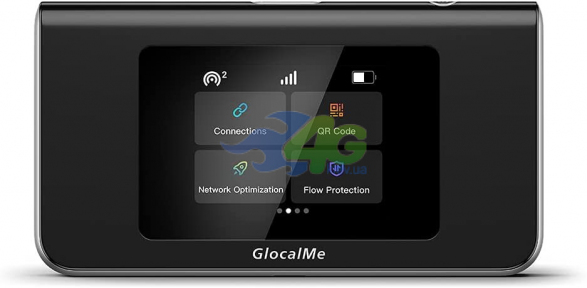 Мобільний 4G LTE WiFi роутер GlocalMe MiniTurbo (Black)