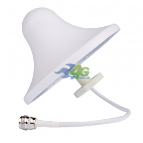 Купольна всеспрямована антена InterGSM посиленням 6 dBi 800-2600 МГц (Київстар, Vodafone, Lifecell)